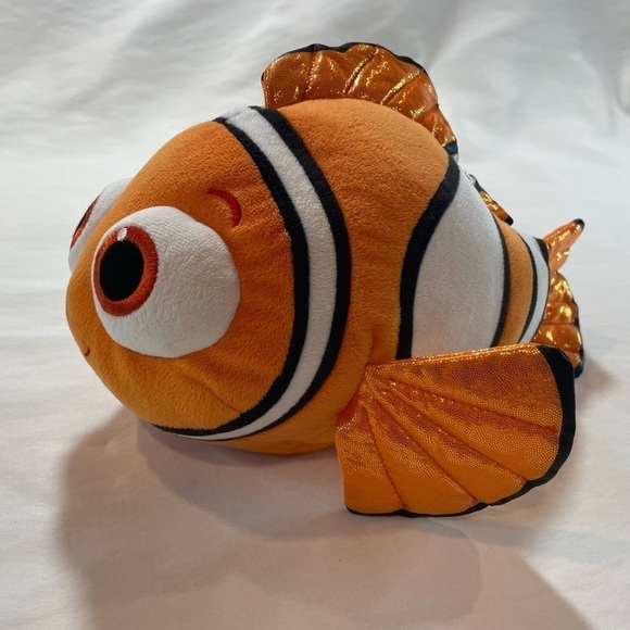 TY Disney Finding Nemo SPARKLE NEMO CLOWN FISH 8" Plush Stuffed Animal Toy - Picture 1 of 6